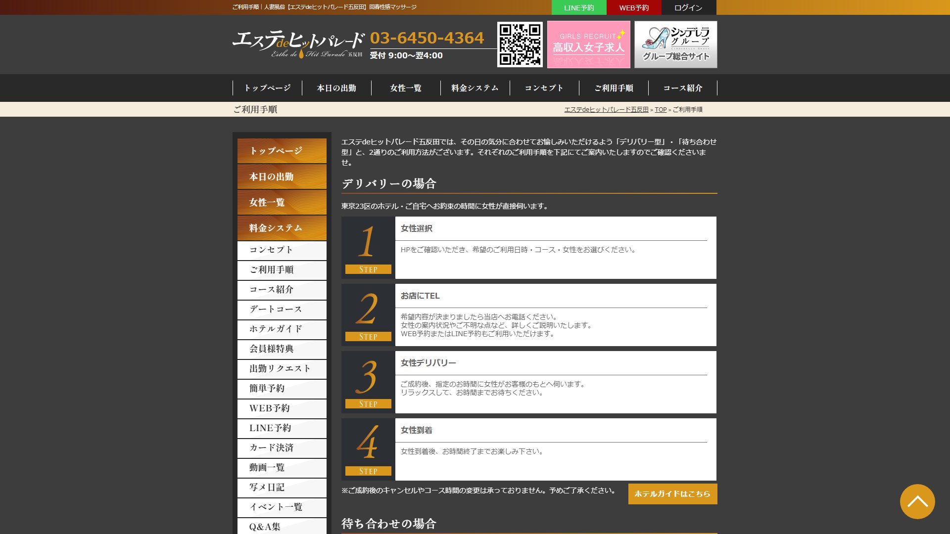 五反田「エステdeヒットパレード」の“利用規約側”のページを全部読んだ——ホテルガイド146軒のうち、五反田は22軒だけだった